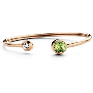 Bracelet CO88 Collection 8CB-90256 Vert, Or rose