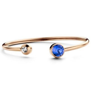 Bracelet CO88 Collection 8CB-90257 Bleu Or rose