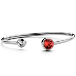 Bracelet CO88 Collection 8CB-90349 Rouge , Argent