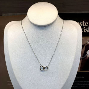 Collier double cœur