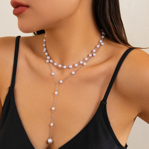 Collier ras-de-cou perles