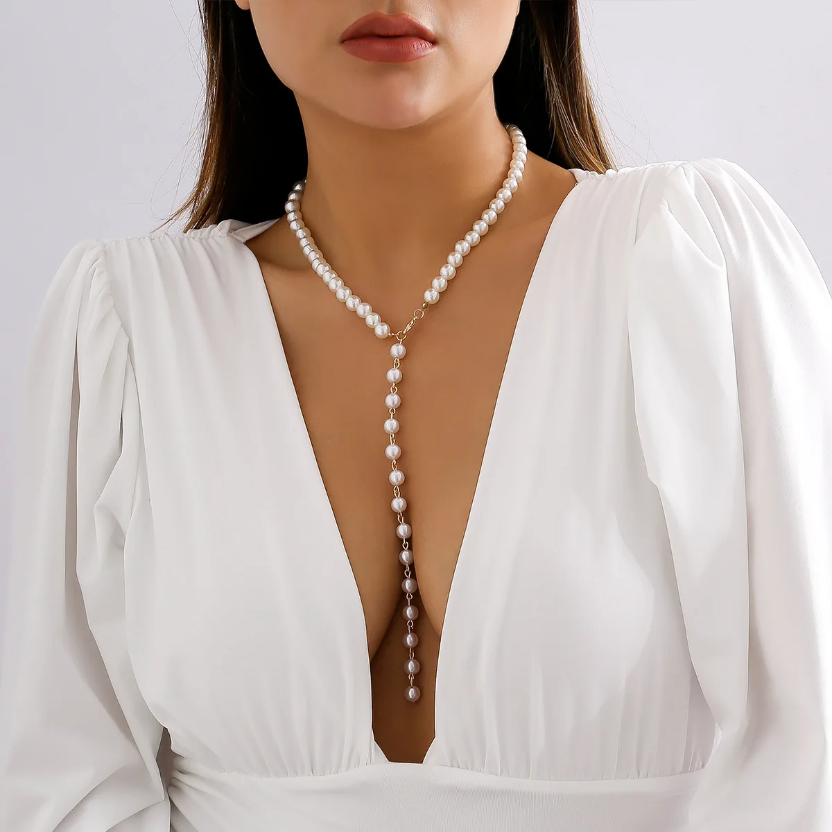 Collier ras du cou à perles – Image 3