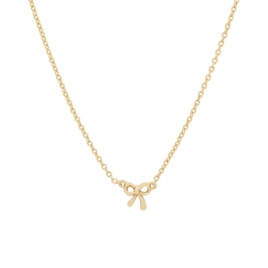 Collier nœud plaqué or 18 carats
