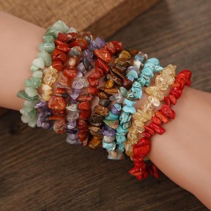 Bracelet en pierre naturelle concassée de cristal naturel