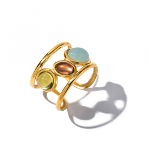 Bague ajustable rétro style palais français